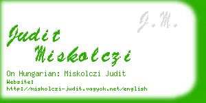 judit miskolczi business card